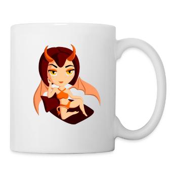 Sexy Teufelchen Halloween - Tasse - Weiß - Rechts