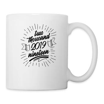 Dites fête du Nouvel An 2019 - Mug blanc - blanc - Droite