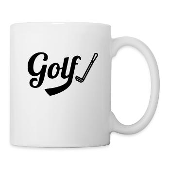 Golf - Tasse - Weiß - Rechts