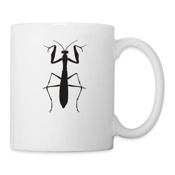 Gottesanbeterin - Tasse - Weiß - Rechts