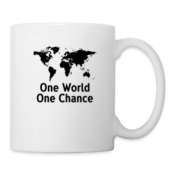 Climate protection a world a try - Mug - white - Right