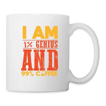 Café café génie blague cadeau drôle t-shirt - Mug blanc - blanc - Droite