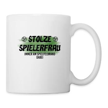 Player woman football - Mug - white - Right
