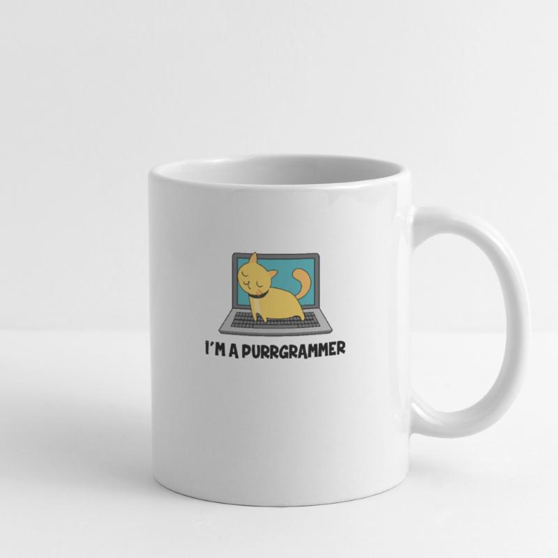 Katze Programmierer Fell Computer Nerd Geschenk Tasse
