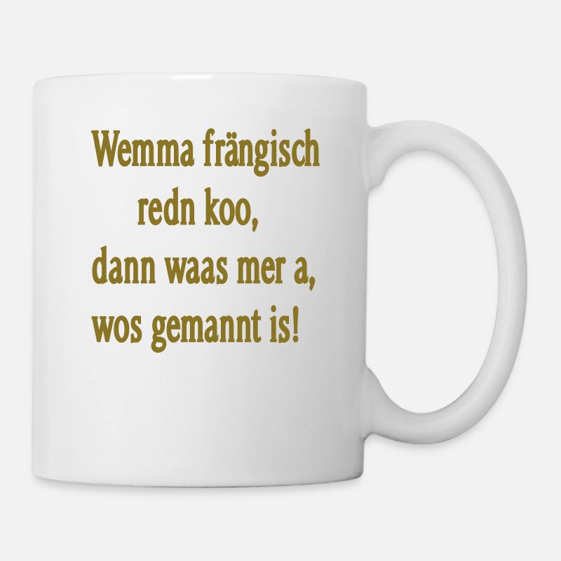 Dialecte franconien - Mug blanc - blanc