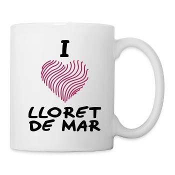 Ich liebe Lloret de mar I love lloret de mar - Tasse - Weiß - Rechts