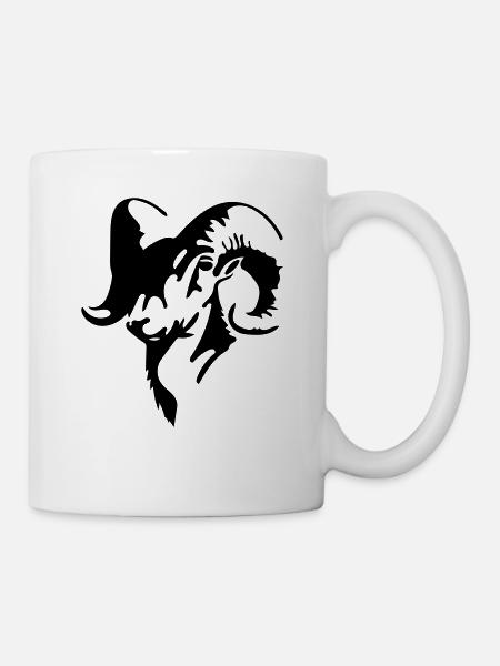 Gjeitebukk - Tasse - Weiß