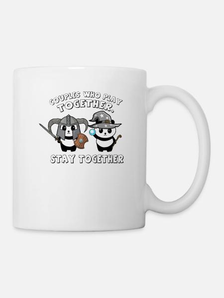 Couples de joueurs Partnerlook Cosplay RPG LARP Gift - Mug blanc - blanc