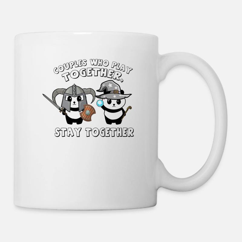 Couples de joueurs Partnerlook Cosplay RPG LARP Gift - Mug blanc - blanc