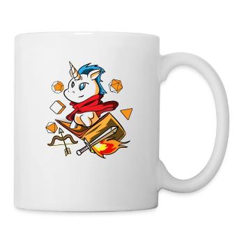Gamer Unicorn Dungeon RPG Tabletop Funny Gift - Mug - white - Right