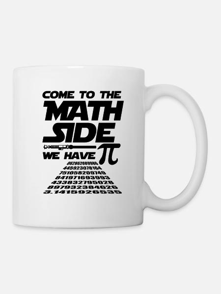 Mathe Pi Dunkle Seite Wortspiel Fantasy Geschenk - Tasse - Weiß