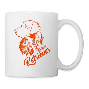 Golden Retriever - Tasse - Weiß - Rechts