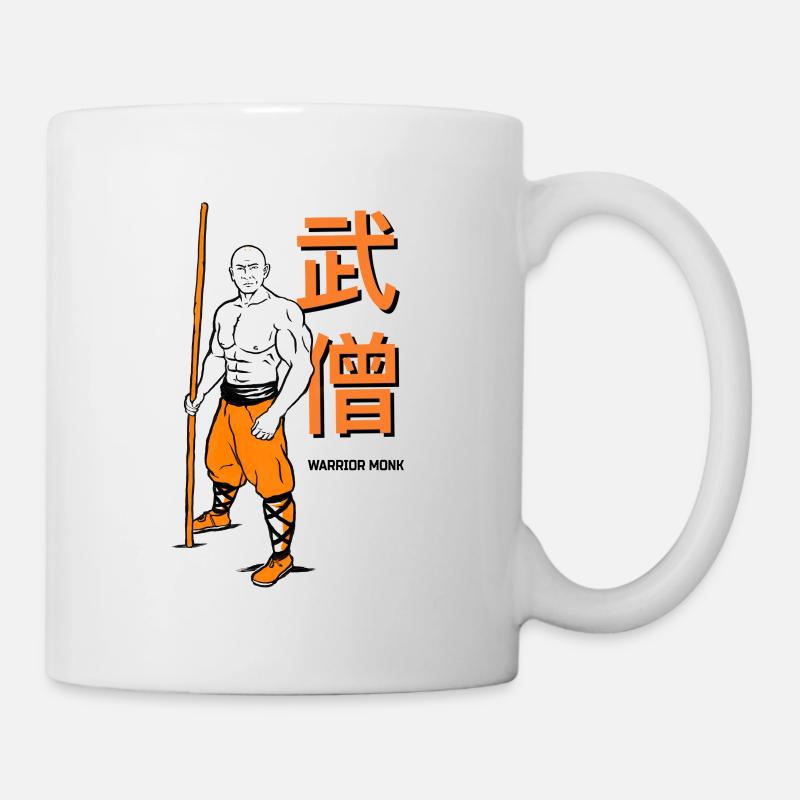 Moine guerrier shaolin - Mug blanc - blanc