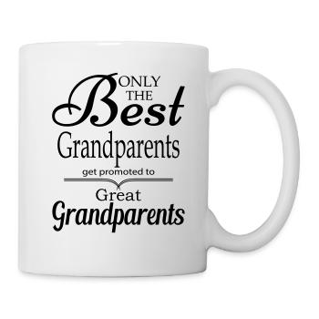 The Best Grandparents Get Promoted to Grandparets - Mug - white - Right