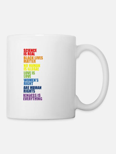 Wissenschaft Menschenrechte Frauenrechte Geschenk - Tasse - Weiß