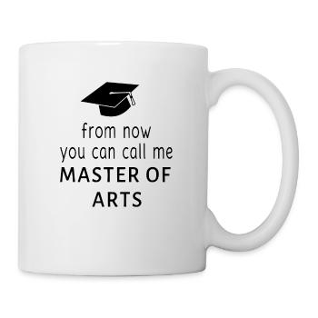 Master of Arts - Tasse - Weiß - Rechts
