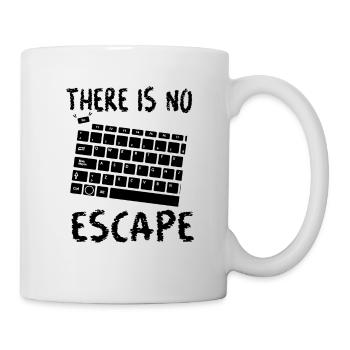 Nerd Geek Wortspiel Escape Coder lustig Geschenk - Tasse - Weiß - Rechts
