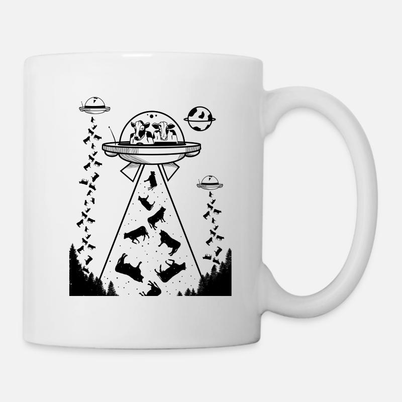 Les vaches sont des extraterrestres - Mug blanc - blanc