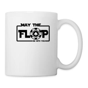Poker Bluffen Flop Online Casino Jeton Geschenke - Tasse - Weiß - Rechts