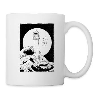 bell rock lighthouse black only shirt amazon - Tasse - Weiß - Rechts
