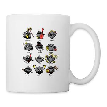 Gamer Dice Dungeon RPG Tabletop Drôles cadeaux - Mug blanc - blanc - Droite