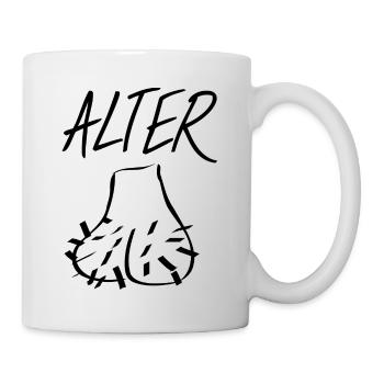 Vieux sac Drôle d’idée cadeau - Mug blanc - blanc - Droite