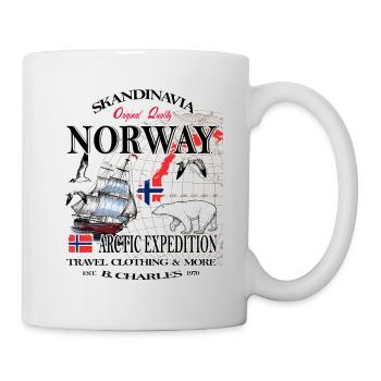 Norway Fishing Skandinavia - Tasse - Weiß - Rechts