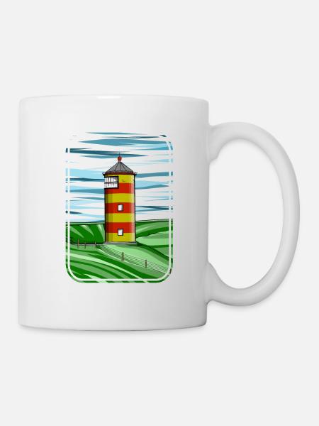 Pilsumer Leuchtturm Germany - Tasse - Weiß