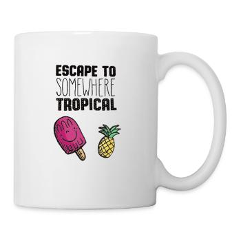 Flucht nach Tropical - Tasse - Weiß - Rechts