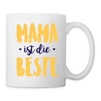 Mama ist die Beste - Tasse - Weiß - Rechts