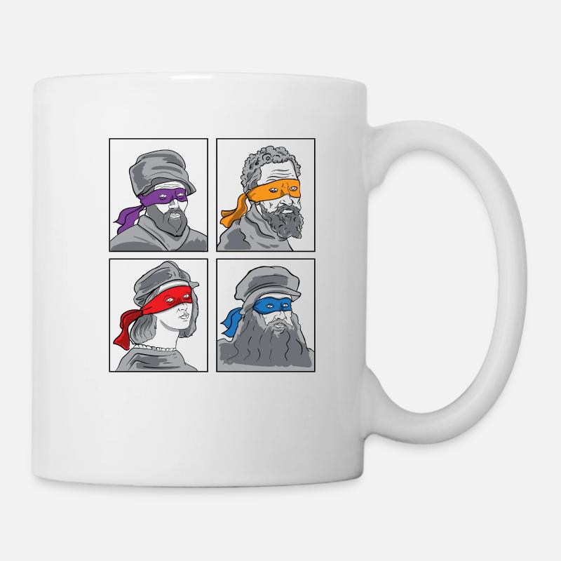 Leonardo Donatello Michelangelo Raphael Geschenk - Tasse - Weiß