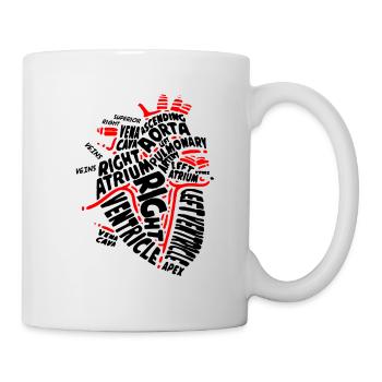 Heart doctors nurses organs medicine poison - Mug - white - Right