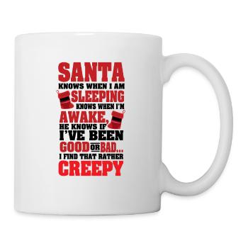 Anti Christmas Santa Ugly Christmas Gift - Mug - white - Right