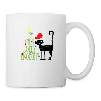 Anti Christmas Cat Ugly Christmas Gifts - Mug - white - Right
