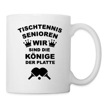 Tischtennis Senioren - Tasse - Weiß - Rechts