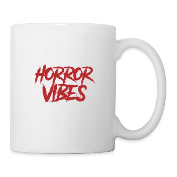 Horror Vibes cool shirts pour les amateurs de films d'horreur - Mug blanc - blanc - Droite