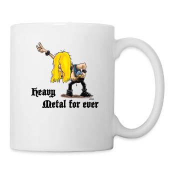 Heavy metal for ever - Mug - white - Right