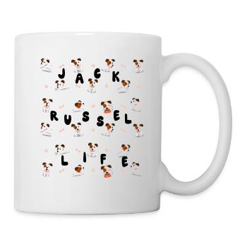 Jack Russel Life - accessory t-shirt gift - Mug - white - Right