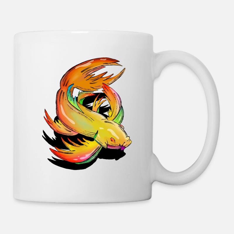 Colourful Koi Fish - Mug blanc - blanc