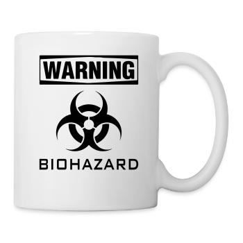 biohazard warning - Mug - white - Right