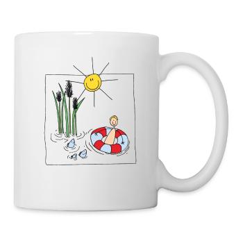 Bathing fun - Mug - white - Right