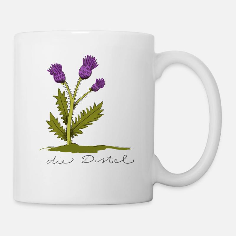 distel - Tasse - Weiß