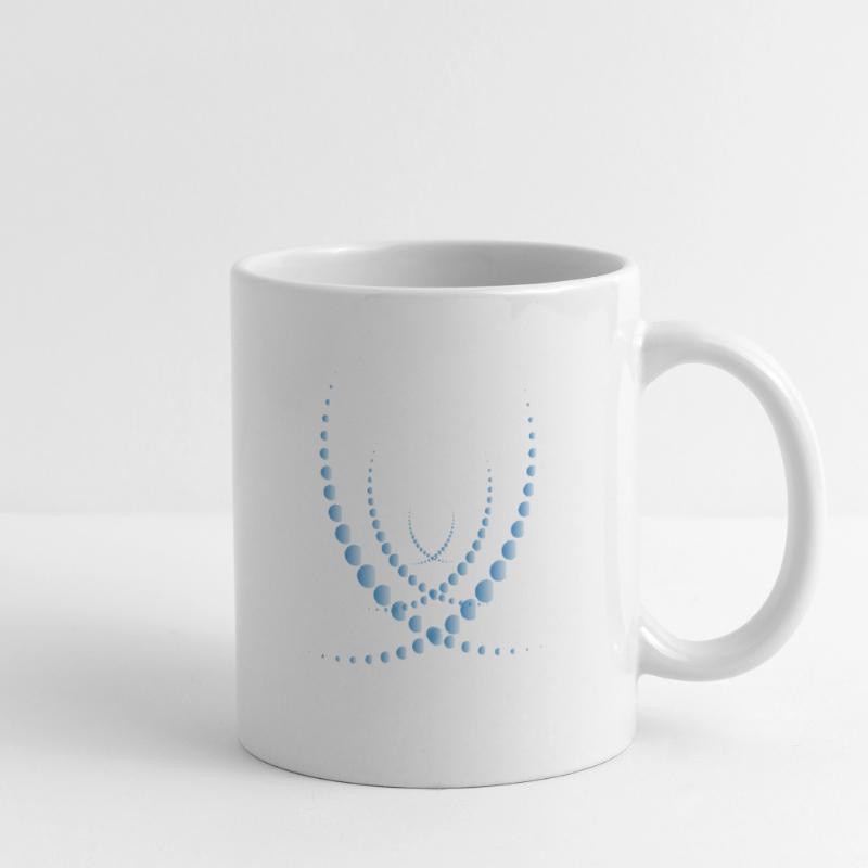 Optical illusion pattern shapes geometry gift Mug