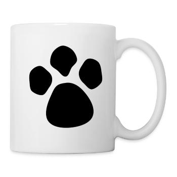 Patte de chien - Mug blanc - blanc - Droite