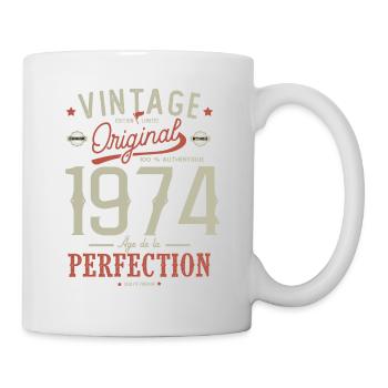 Age of Perfection 1974 Birthday 49 years - Mug - white - Right