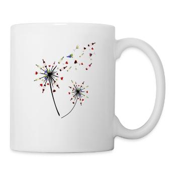 Vin pissenlit pissenlit cadeau amateur de vin - Mug blanc - blanc - Droite