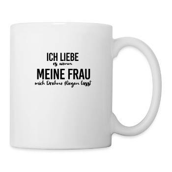 Drohnenpiloten Drohnenflieger Drohne Lustig - Tasse - Weiß - Rechts