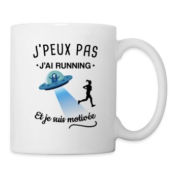 Running drôle femme - Mug blanc - blanc - Droite