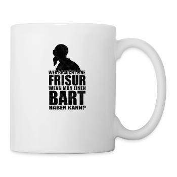 Glatzenträger Glatze Bartträger Glatze und Bart - Tasse - Weiß - Rechts