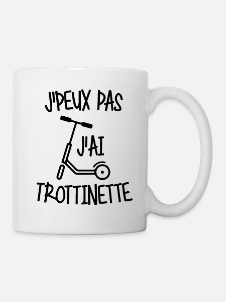 J'peux pas j'ai trottinette - Mug blanc - blanc